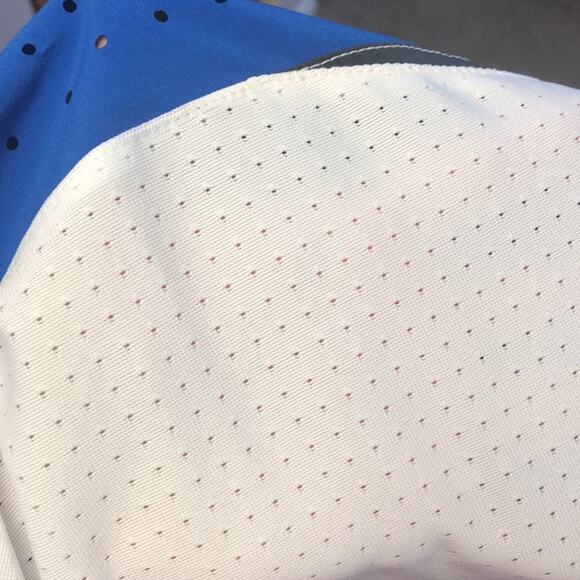 Nike Women’s Dri-Fit Hyperelite Basketball Shorts in White, Blue, and Black - Picture 8 of 10